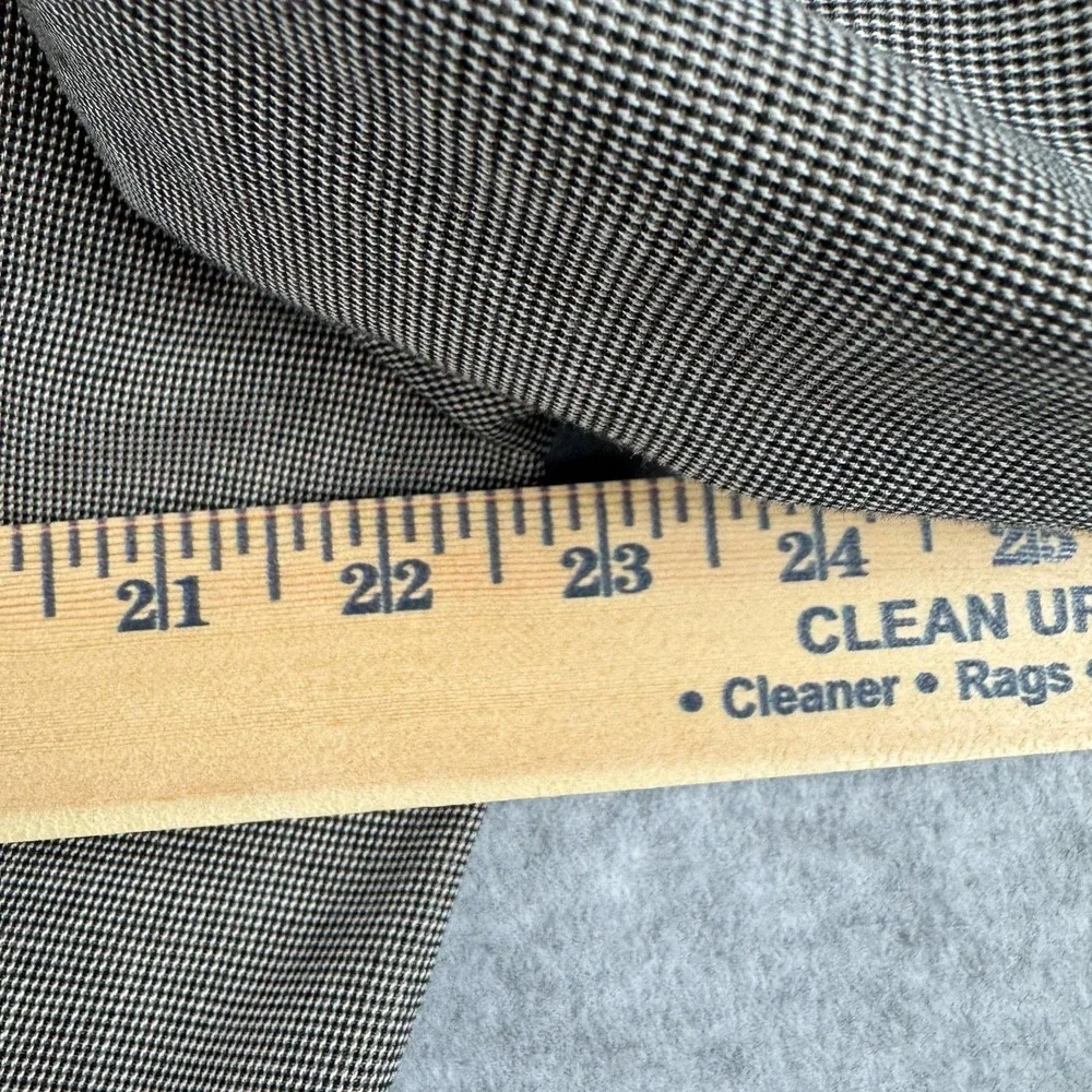 Jos A Bank Suit‎ Mens 42 Regular Gray Check Cotton Wool Jacket Pants 36x29